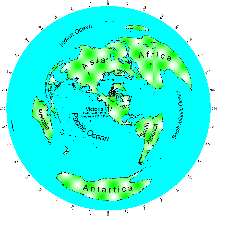 World Projection Map